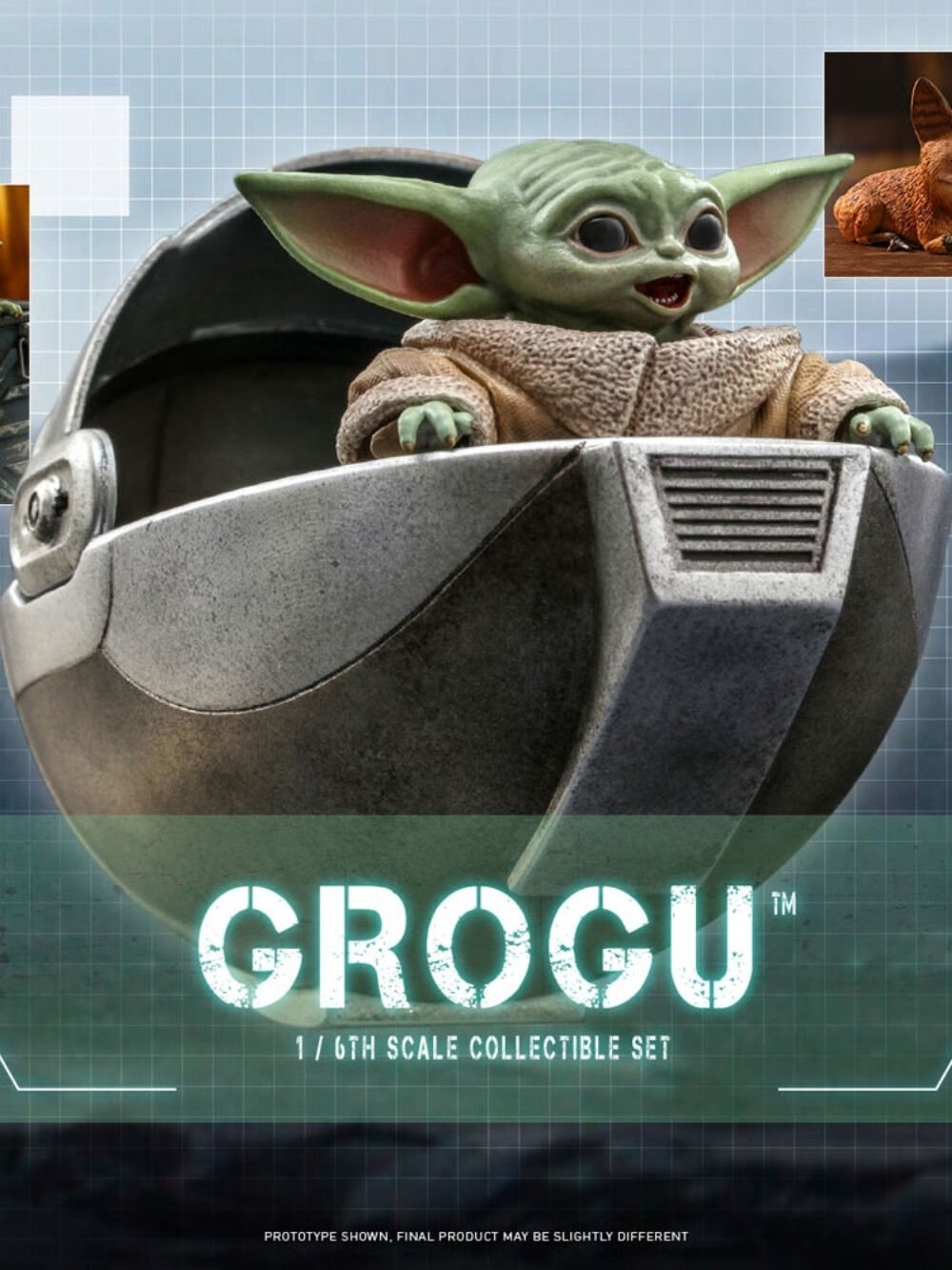 Star Wars: The Mandalorian - Grogu 1/6 Scale Koleksiyon Figürü