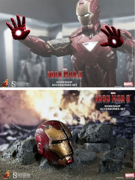 Iron Man 3 - Iron Man Workshop Accessories 1/6 Scale Koleksiyon Seti