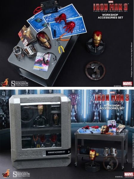 Iron Man 3 - Iron Man Workshop Accessories 1/6 Scale Koleksiyon Seti