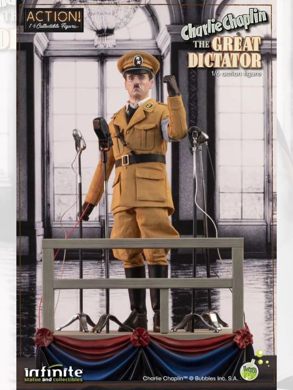 Charlie Chaplin Great Dictator Exclusive Version 1/6 Scale Koleksiyon Figürü