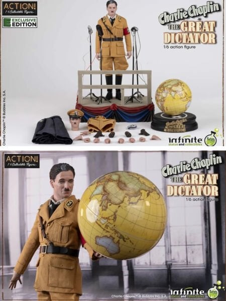 Charlie Chaplin Great Dictator Exclusive Version 1/6 Scale Koleksiyon Figürü