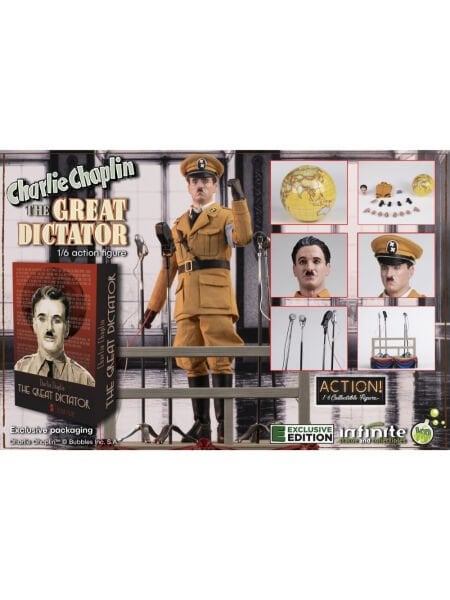 Charlie Chaplin Great Dictator Exclusive Version 1/6 Scale Koleksiyon Figürü