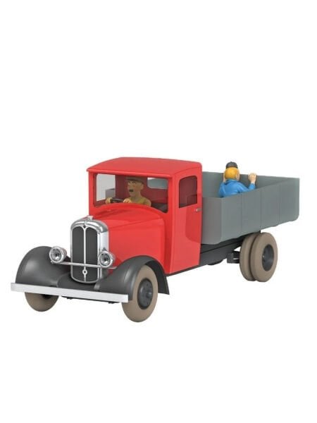 Tintin - Flatbed Truck (Le Camion Rouge) 1/24 Scale Diecast Model Araç (No.49)