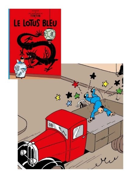 Tintin - Flatbed Truck (Le Camion Rouge) 1/24 Scale Diecast Model Araç (No.49)