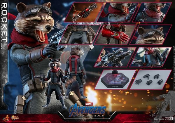 Avengers: Endgame - Rocket 1/6 Scale Koleksiyon Figürü