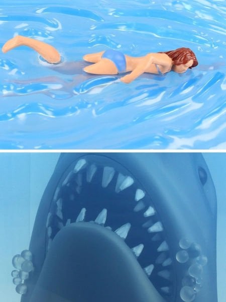 Jaws 3D Movie Poster Diorama