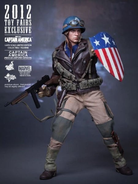 Captain America: The First Avenger - Captain America (Rescue Uniform Version) Limited Edition 1/6 Scale Koleksiyon Figürü
