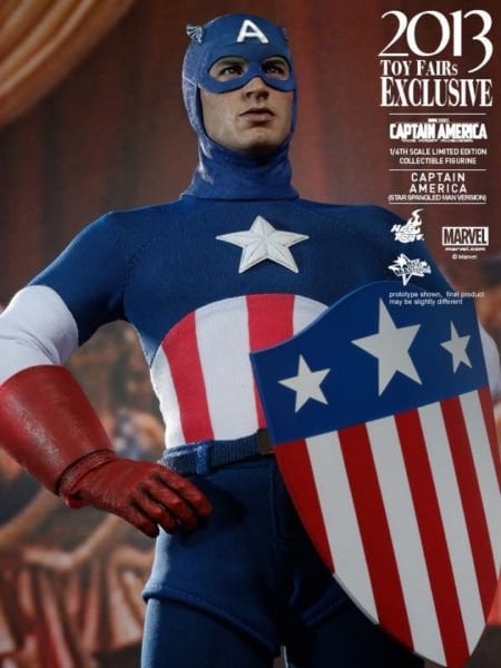 Captain America: The First Avenger - Captain America (Star Spangled Man Version) Limited Edition 1/6 Scale Koleksiyon Figürü