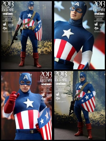 Captain America: The First Avenger - Captain America (Star Spangled Man Version) Limited Edition 1/6 Scale Koleksiyon Figürü