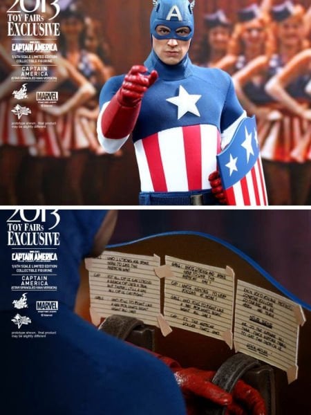 Captain America: The First Avenger - Captain America (Star Spangled Man Version) Limited Edition 1/6 Scale Koleksiyon Figürü