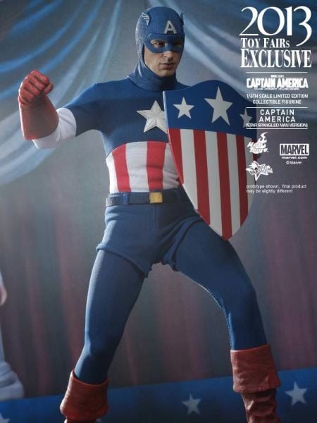 Captain America: The First Avenger - Captain America (Star Spangled Man Version) Limited Edition 1/6 Scale Koleksiyon Figürü