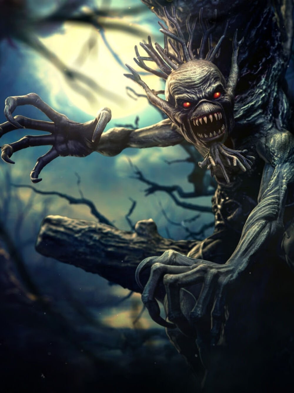 Fear of the Dark - Iron Maiden Eddie Deluxe 1/10 Art Scale Limited Edition Heykel