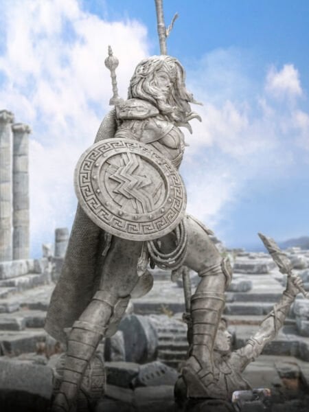 DC Comics - Wonder Woman Unleashed (Marble Edition) Deluxe 1/10 Art Scale Limited Edition Heykel