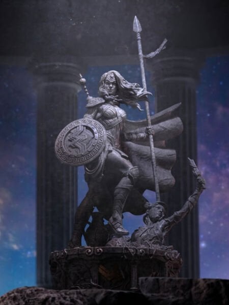 DC Comics - Wonder Woman Unleashed (Marble Edition) Deluxe 1/10 Art Scale Limited Edition Heykel