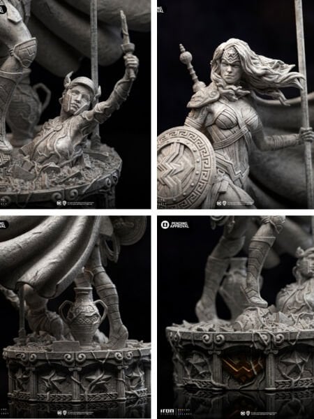 DC Comics - Wonder Woman Unleashed (Marble Edition) Deluxe 1/10 Art Scale Limited Edition Heykel