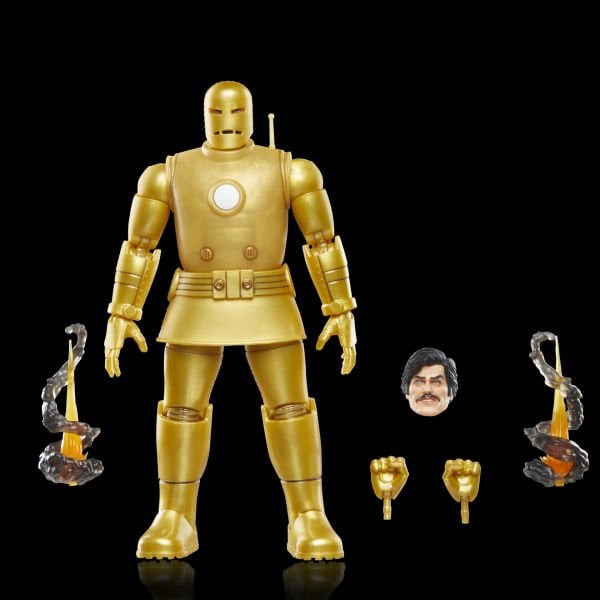 Marvel Legends Iron Man (Model 01 - Gold) Retro Comics Aksiyon Figürü