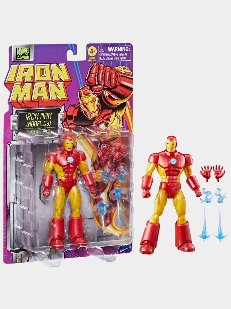Marvel Legends Iron Man (Model 09) Retro Comics Aksiyon Figürü