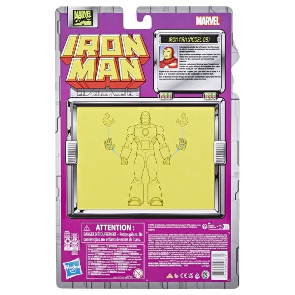 Marvel Legends Iron Man (Model 09) Retro Comics Aksiyon Figürü