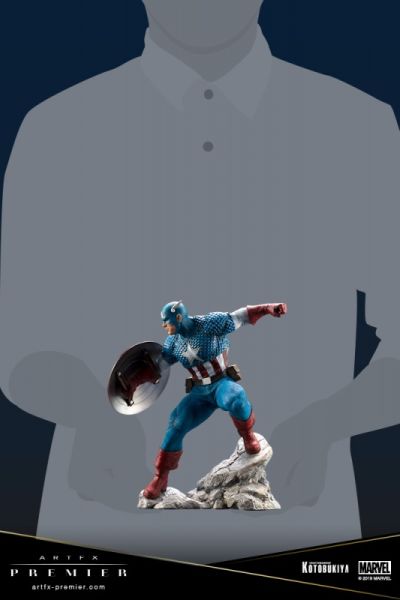 Marvel Comics - Captain America ARTFX Premier Series 1/10 Scale Heykel