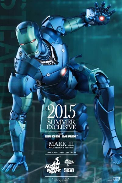 Iron Man Mark III (Stealth Mode Version) 1/6 Scale Diecast Koleksiyon Figürü