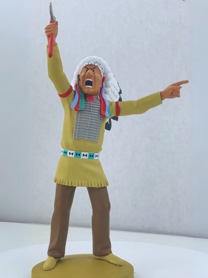 Tintin - The Great American Indian Chief Resin Figür