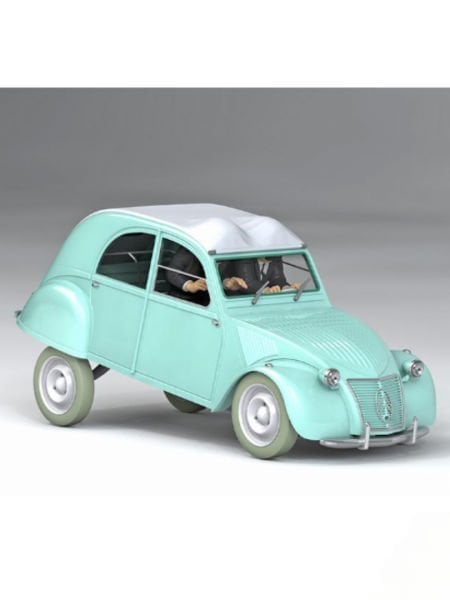 Tintin - The Thompson's 2 CV (La 2CV des Dupont) 1/24 Scale Diecast Model Araç (No.8)