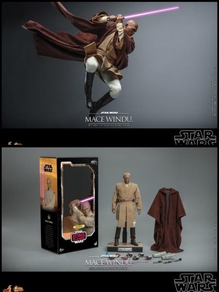 Star Wars: Attack of the Clones - Mace Windu 1/6 Scale Koleksiyon Figürü
