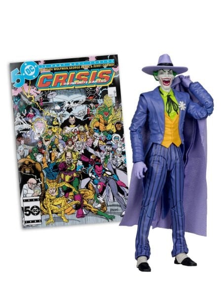 DC Comics - The Joker (Crisis on Infinite Earths) Aksiyon Figürü, Özel Çizgi Roman Dahil