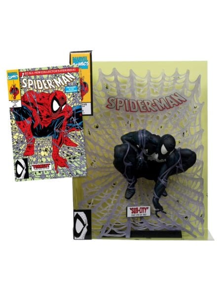 Marvel Comics - Spider-Man Black Suit (Spider-Man#1) Platinum Edition 1/6 Scale Heykel , Özel Çizgi Roman Dahil