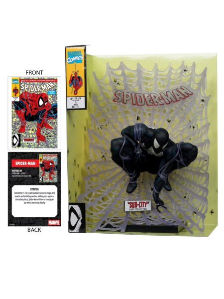 Marvel Comics - Spider-Man Black Suit (Spider-Man#1) Platinum Edition 1/6 Scale Heykel , Özel Çizgi Roman Dahil