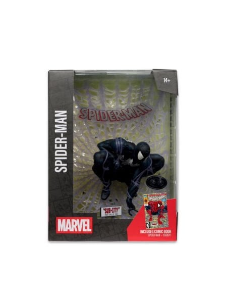 Marvel Comics - Spider-Man Black Suit (Spider-Man#1) Platinum Edition 1/6 Scale Heykel , Özel Çizgi Roman Dahil