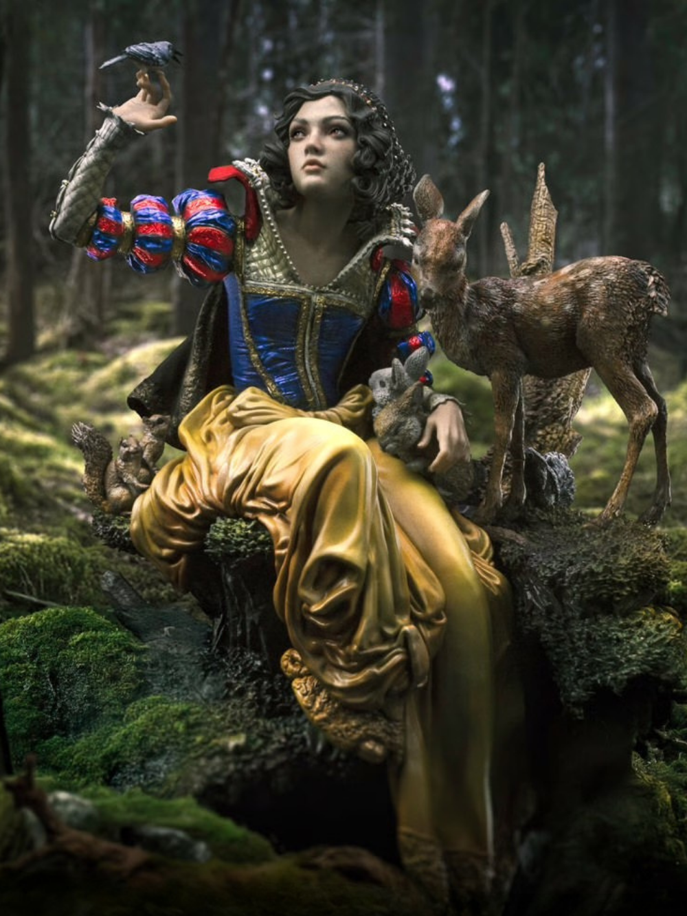 Disney Signatures - Snow White (Pamuk Prenses) by Heather Edwards Deluxe 1/10 Art Scale Limited Edition Heykel