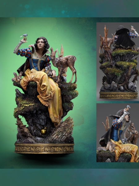 Disney Signatures - Snow White (Pamuk Prenses) by Heather Edwards Deluxe 1/10 Art Scale Limited Edition Heykel