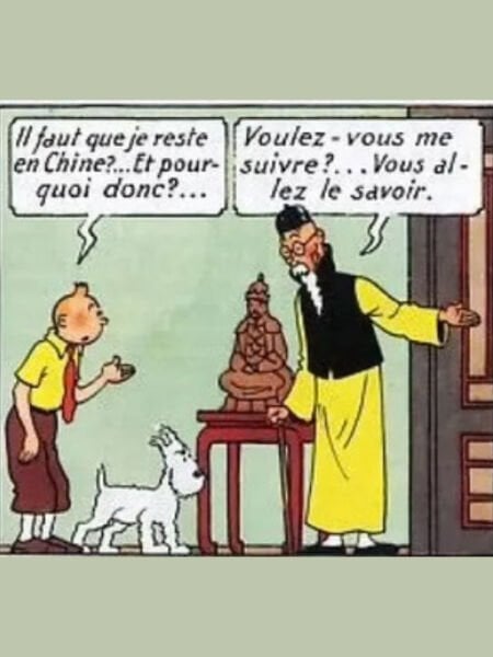 Tintin - Wang Jen-Ghie Resin Figür