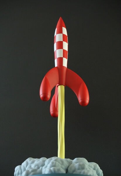Tintin - Rocket Launch Figür, The Icons Koleksiyonu