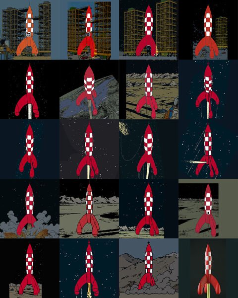 Tintin - Rocket Launch Figür, The Icons Koleksiyonu