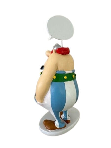 Asterix -  Obelix with Speech Bubble “Qui je boude, et alors?” Resin Figür