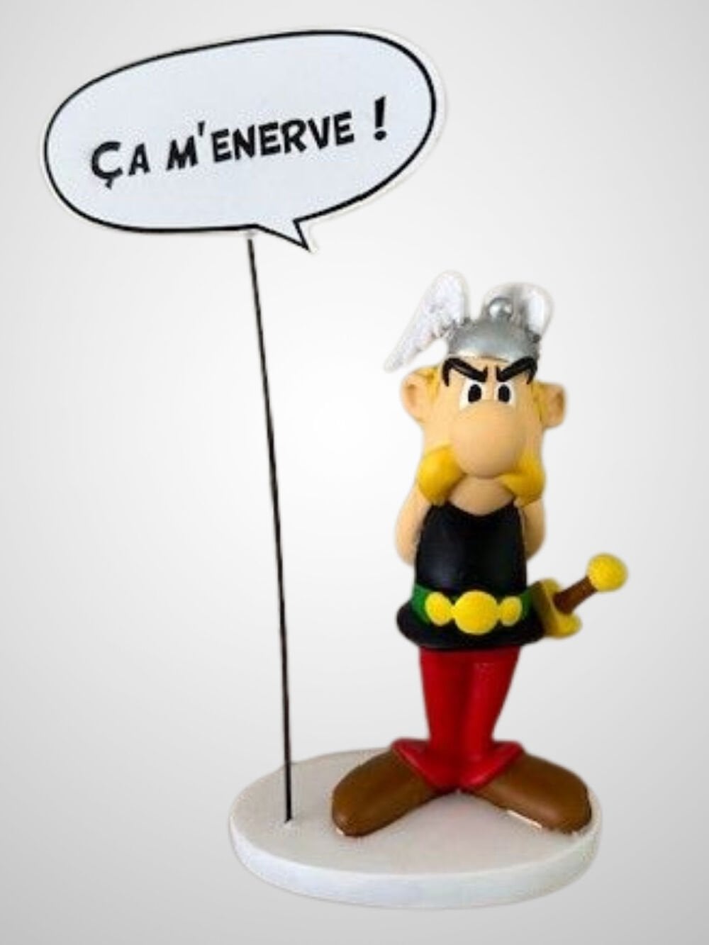 Asterix - Asterix with Speech Bubble “Ça m'énerve” Resin Figür