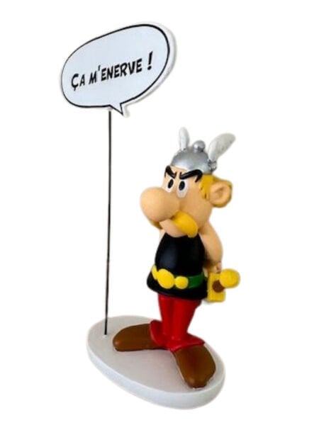 Asterix - Asterix with Speech Bubble “Ça m'énerve” Resin Figür