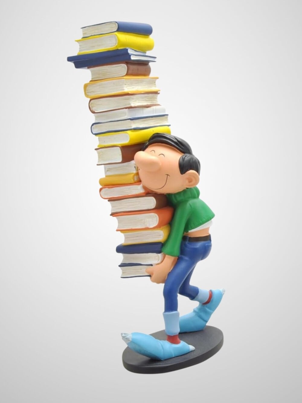 Gaston Lagaffe Pile Of Books (Gaston Portant une Pile de Livres) Heykel