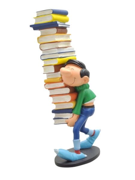 Gaston Lagaffe Pile Of Books (Gaston Portant une Pile de Livres) Heykel