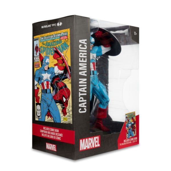 Marvel Comics - Captain America (The Amazing Spider-Man #323) 1/6 Scale Heykel (Çizgi Roman dahil)