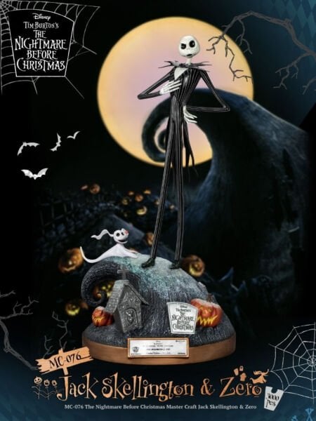 The Nightmare Before Christmas - Jack Skellington & Zero Master Craft Series Limited Edition Heykel