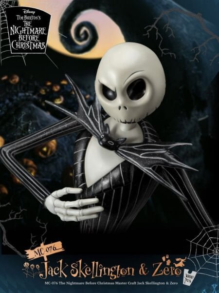 The Nightmare Before Christmas - Jack Skellington & Zero Master Craft Series Limited Edition Heykel