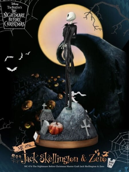 The Nightmare Before Christmas - Jack Skellington & Zero Master Craft Series Limited Edition Heykel