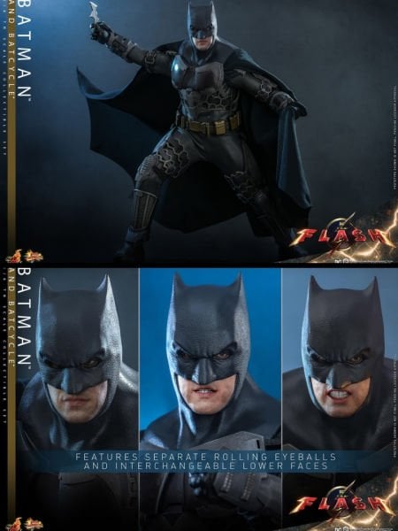 The Flash – Batman and Batcycle 1/6 Scale Koleksiyon Figür ve Araç Seti