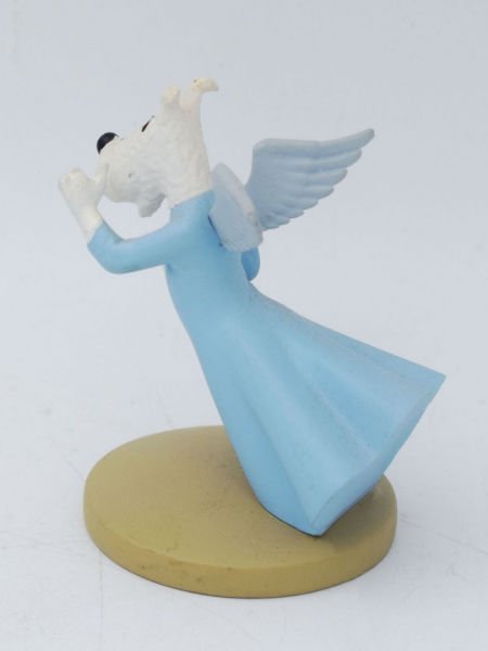Tintin - Milou (Snowy) Angel (Milou Mi-Ange) Resin Heykelcik