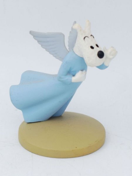 Tintin - Milou (Snowy) Angel (Milou Mi-Ange) Resin Heykelcik