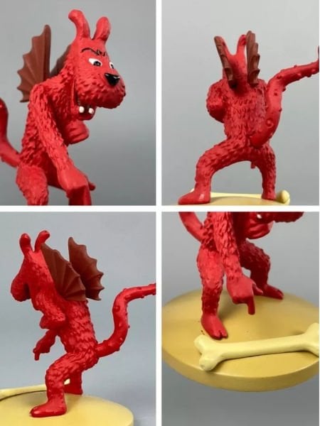 Tintin - Milou (Snowy) Demon (Milou Mi-Démon) Resin Heykelcik