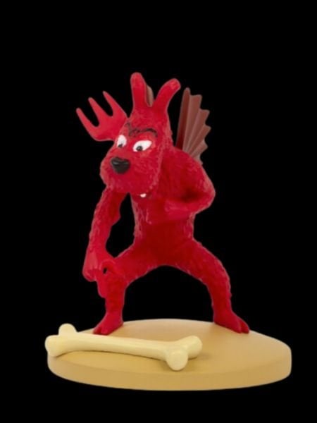 Tintin - Milou (Snowy) Demon (Milou Mi-Démon) Resin Heykelcik